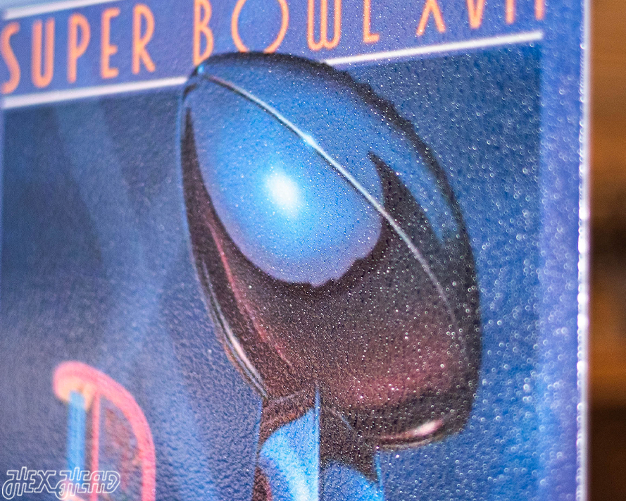 Washington Commanders Super Bowl XVII Ticket Stub Single Layer Metal Wall Art