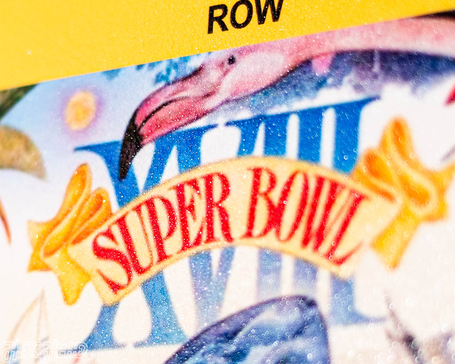 Las Vegas Raiders Super Bowl XVIII Ticket Stub Single Layer Metal Wall Art