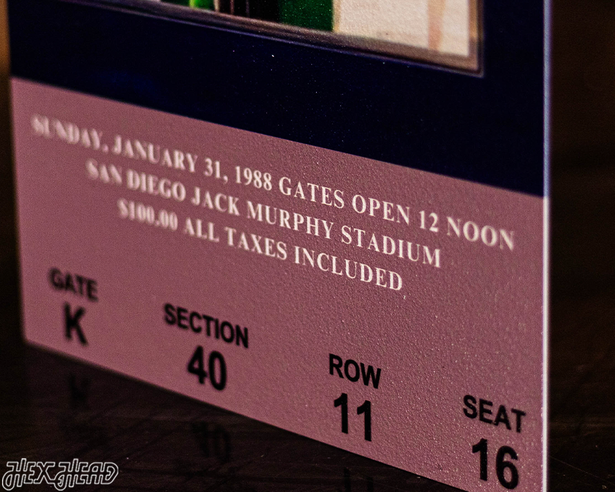 Washington Commanders Super Bowl XXII Ticket Stub Single Layer Metal Wall Art