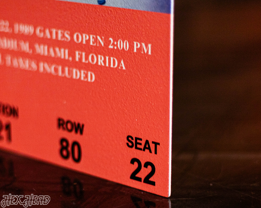 San Francisco 49ers Super Bowl XXIII Ticket Stub Single Layer Metal Wall Art