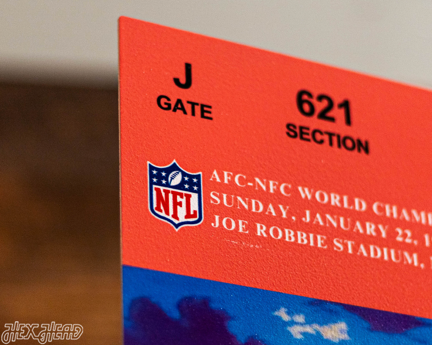 San Francisco 49ers Super Bowl XXIII Ticket Stub Single Layer Metal Wall Art