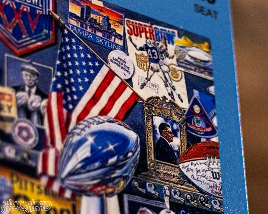 New York Giants Super Bowl XXV Ticket Stub Single Layer Metal Wall Art