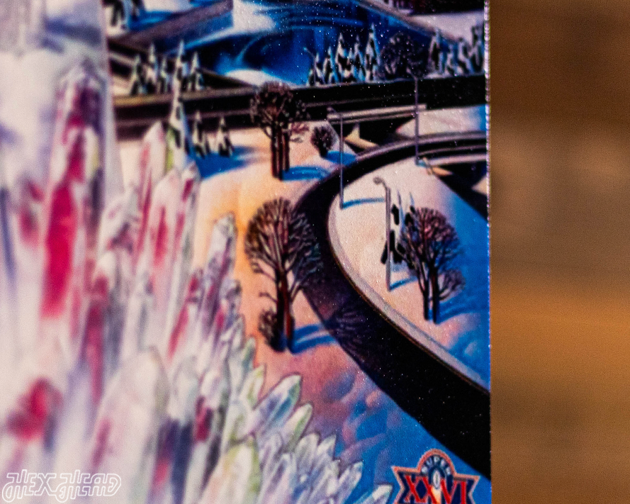 Washington Commanders Super Bowl XXVI Ticket Stub Single Layer Metal Wall Art