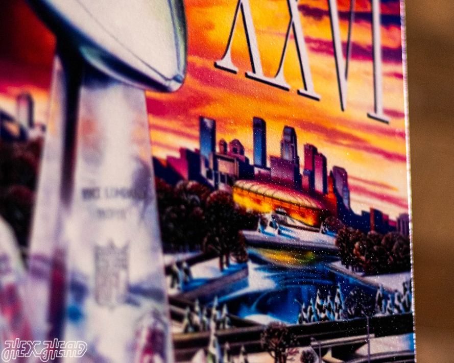 Washington Commanders Super Bowl XXVI Ticket Stub Single Layer Metal Wall Art