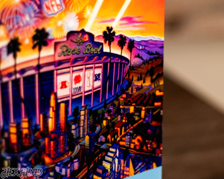 Dallas Cowboys Super Bowl XXVII Ticket Stub Single Layer Metal Wall Art