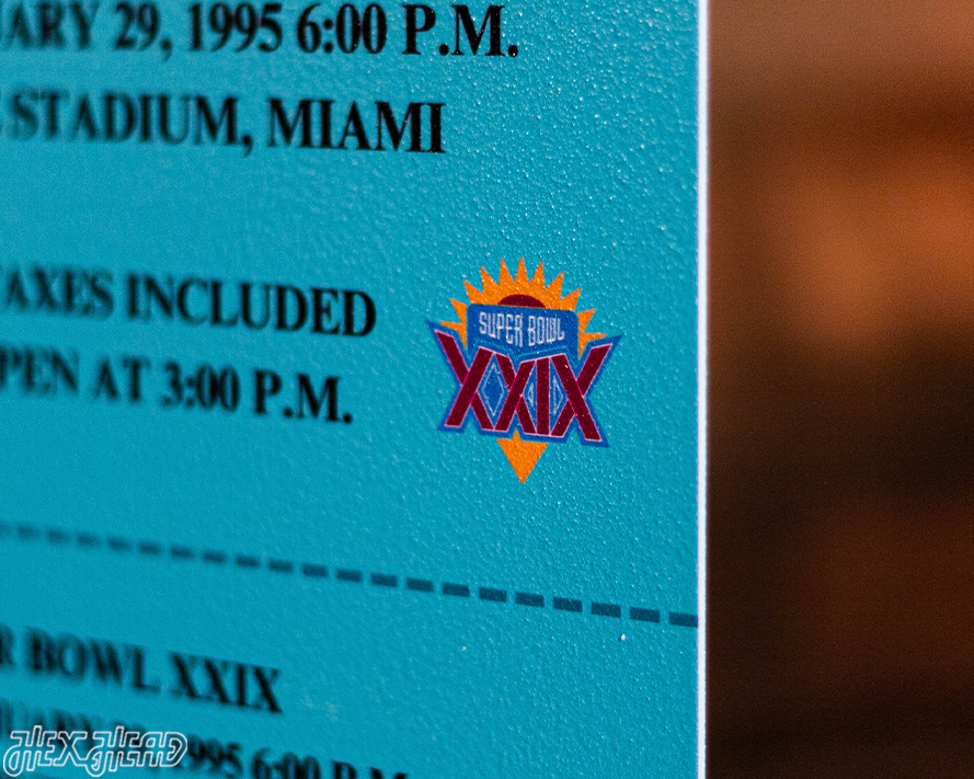 San Francisco 49ers Super Bowl XXIX Ticket Stub Single Layer Metal Wall Art