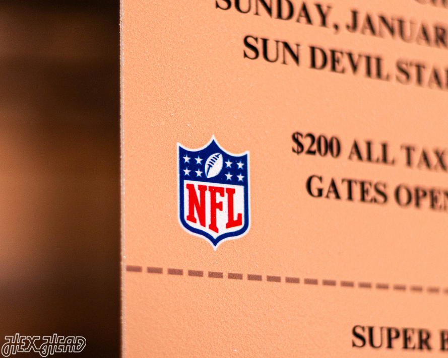 Dallas Cowboys Super Bowl XXX Ticket Stub Single Layer Metal Wall Art