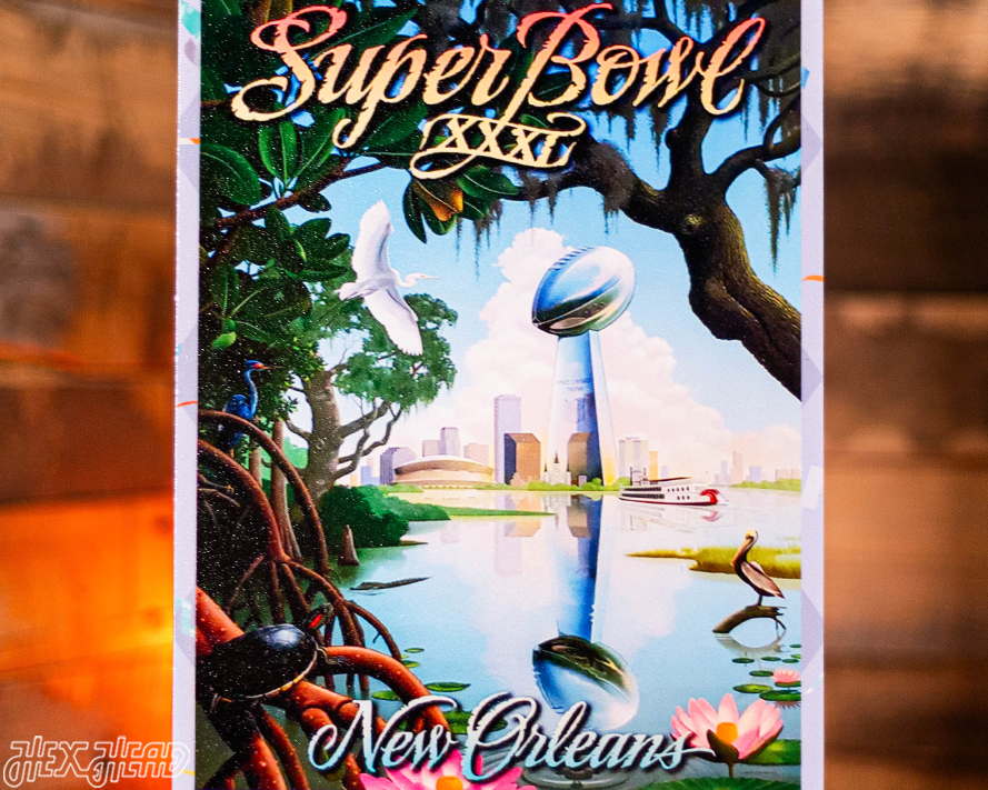 Green Bay Packers Super Bowl XXXI Ticket Stub Single Layer Metal Wall Art