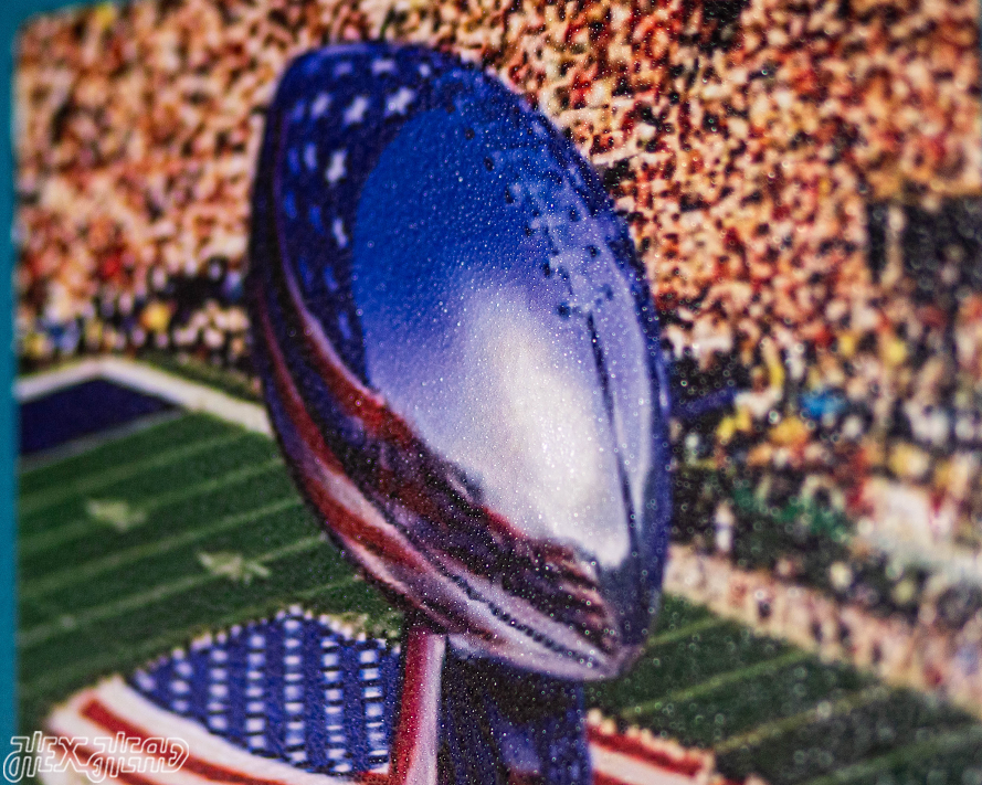 New England Patriots Super Bowl XXXVI Ticket Stub Single Layer Metal Wall Art