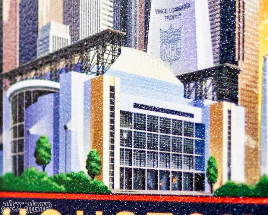 New England Patriots Super Bowl XXXVIII Ticket Stub Single Layer Metal Wall Art