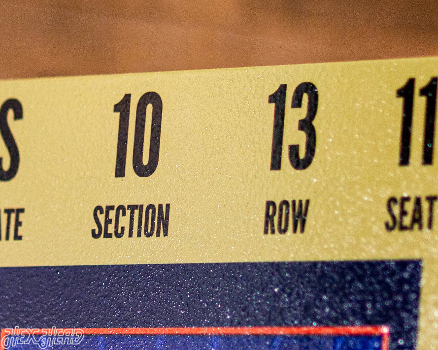 New England Patriots Super Bowl XXXVIII Ticket Stub Single Layer Metal Wall Art