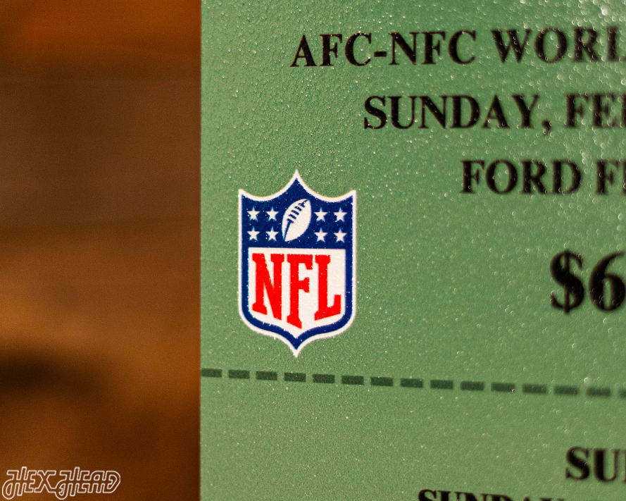 Pittsburgh Steelers Super Bowl XL Ticket Stub Single Layer Metal Wall Art