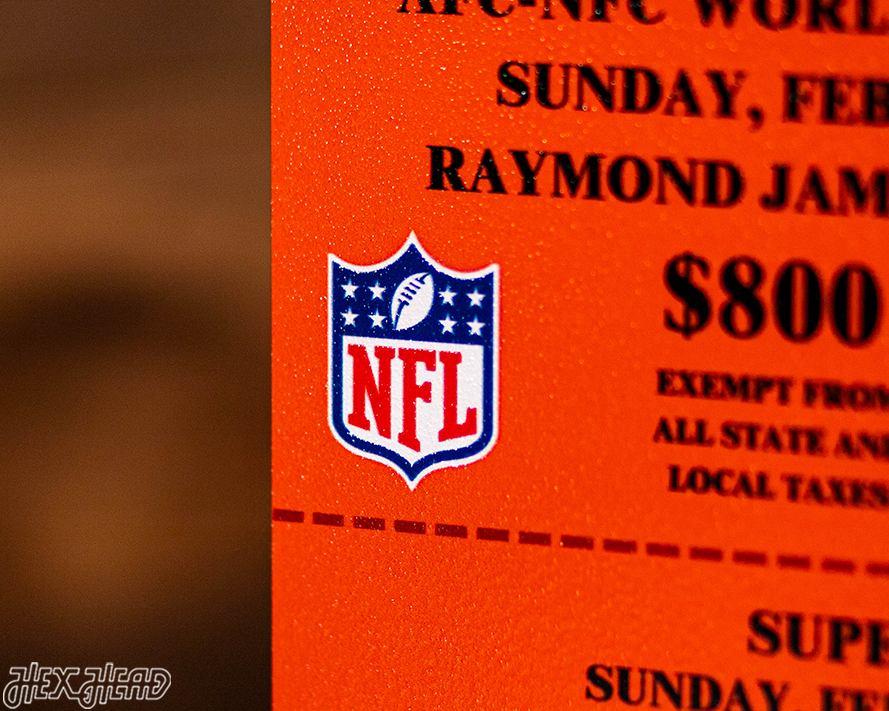 Pittsburgh Steelers Super Bowl XLIII Ticket Stub Single Layer Metal Wall Art