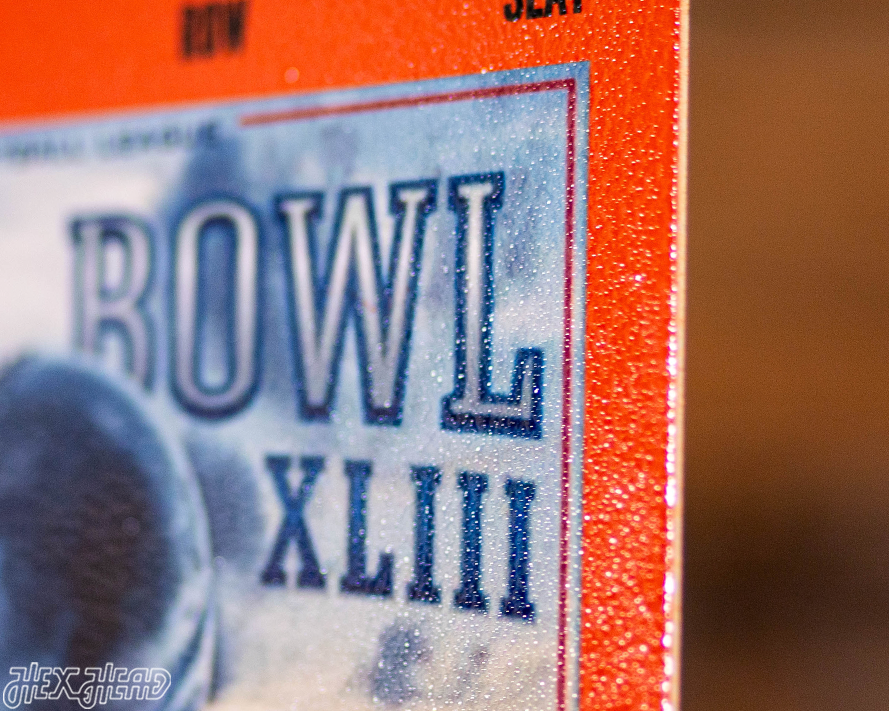 Pittsburgh Steelers Super Bowl XLIII Ticket Stub Single Layer Metal Wall Art