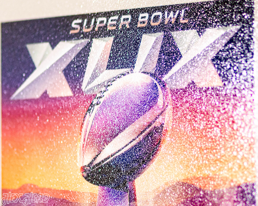 New England Patriots Super Bowl XLIX Ticket Stub Single Layer Metal Wall Art