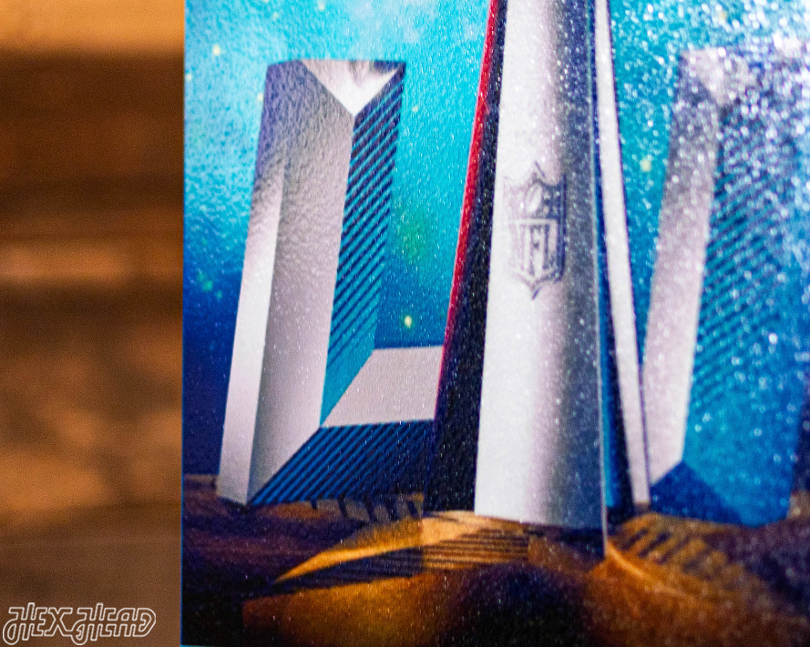 New England Patriots Super Bowl LI Ticket Stub Single Layer Metal Wall Art