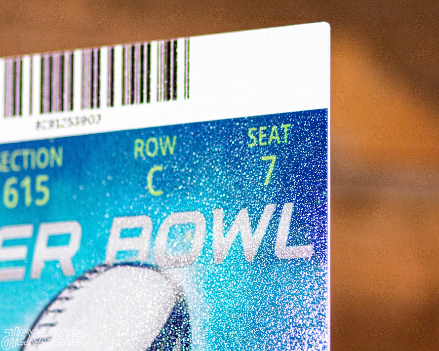 New England Patriots Super Bowl LI Ticket Stub Single Layer Metal Wall Art