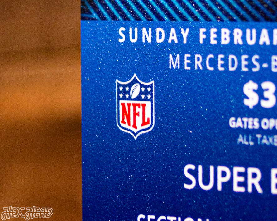 New England Patriots Super Bowl LIII Ticket Stub Single Layer Metal Wall Art