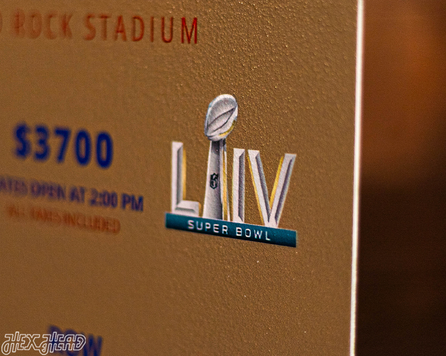 Kansas City Chiefs Super Bowl LIV Ticket Stub Single Layer Metal Wall Art