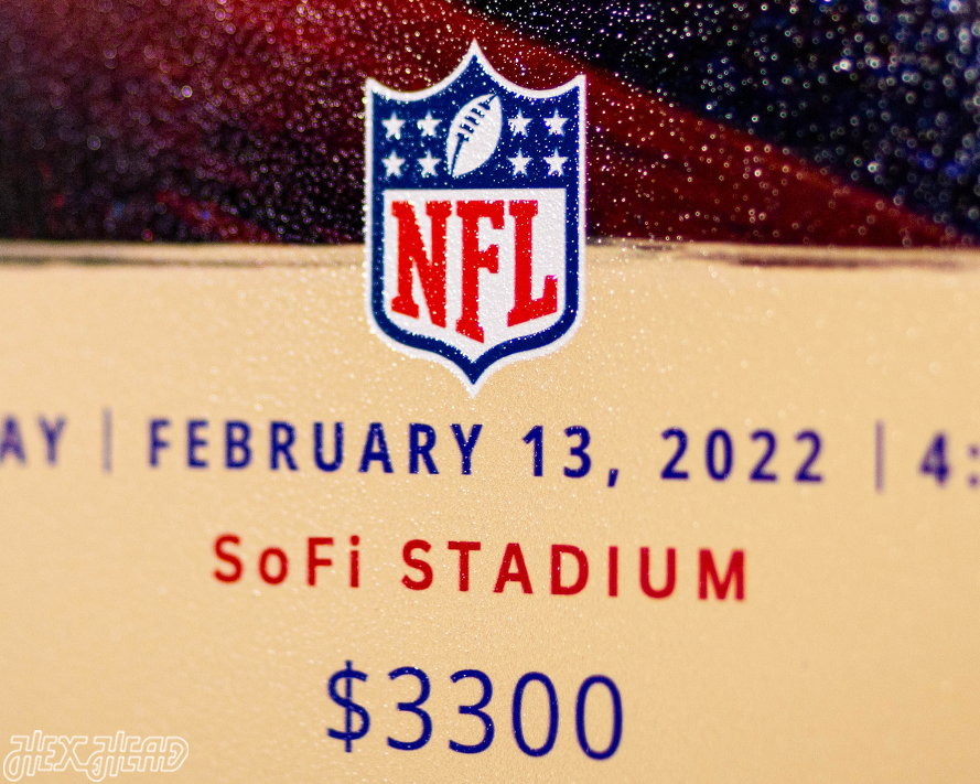 Los Angeles Rams Super Bowl LVI Ticket Stub Single Layer Metal Wall Art