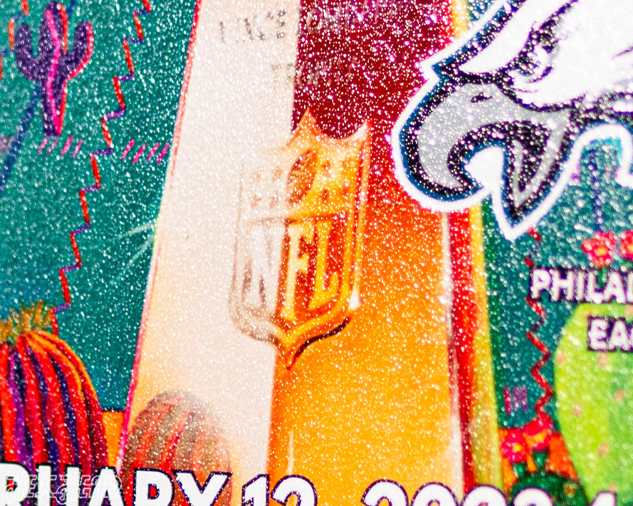 Kansas City Chiefs Super Bowl LVII Ticket Stub Single Layer Metal Wall Art