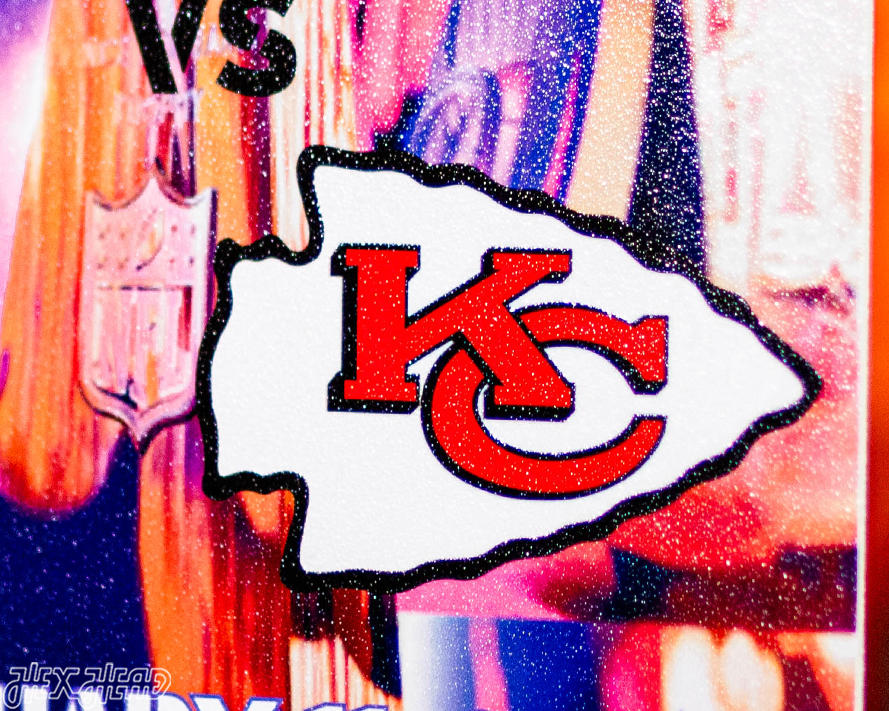 Kansas City Chiefs Super Bowl LVIII Ticket Stub Single Layer Metal Wall Art