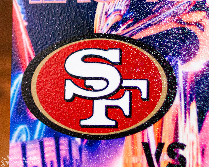 Kansas City Chiefs Super Bowl LVIII Ticket Stub Single Layer Metal Wall Art