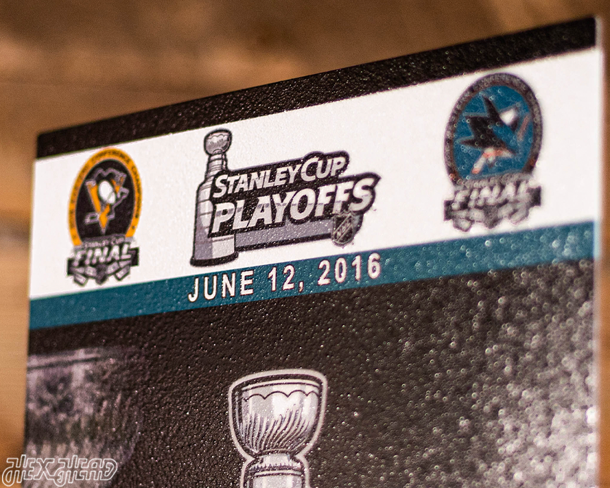 Pittsburgh Penguins 2016 Stanley Cup Ticket Stub Single Layer Metal Wall Art
