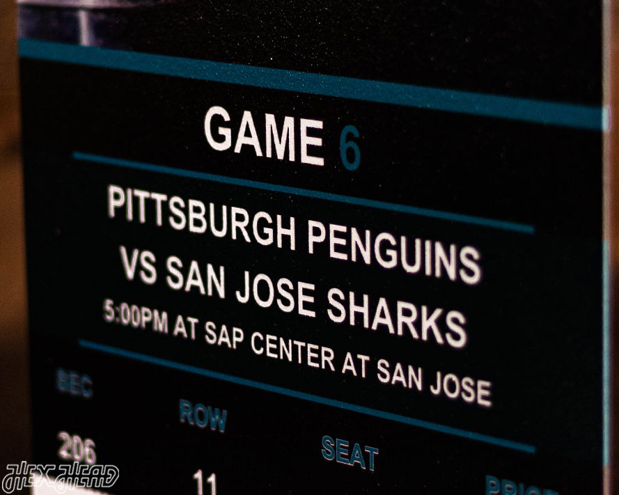 Pittsburgh Penguins 2016 Stanley Cup Ticket Stub Single Layer Metal Wall Art