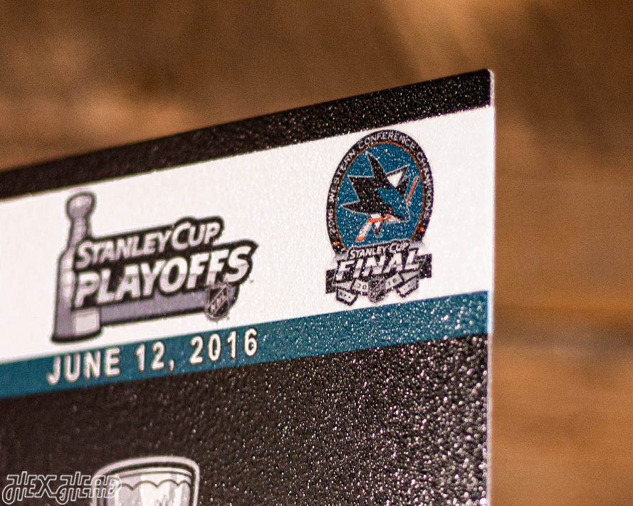 Pittsburgh Penguins 2016 Stanley Cup Ticket Stub Single Layer Metal Wall Art