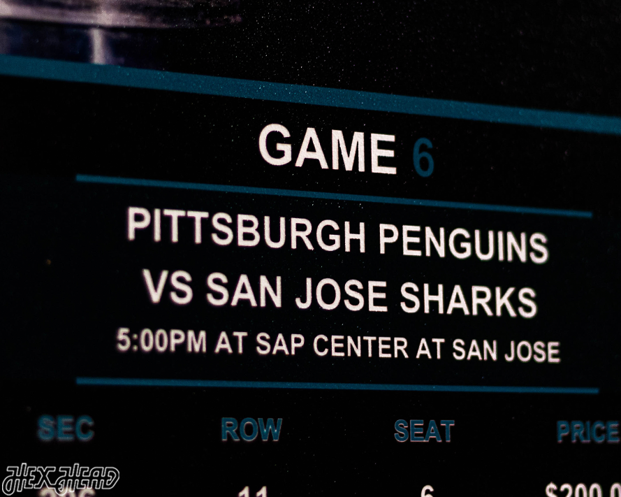 Pittsburgh Penguins 2016 Stanley Cup Ticket Stub Single Layer Metal Wall Art