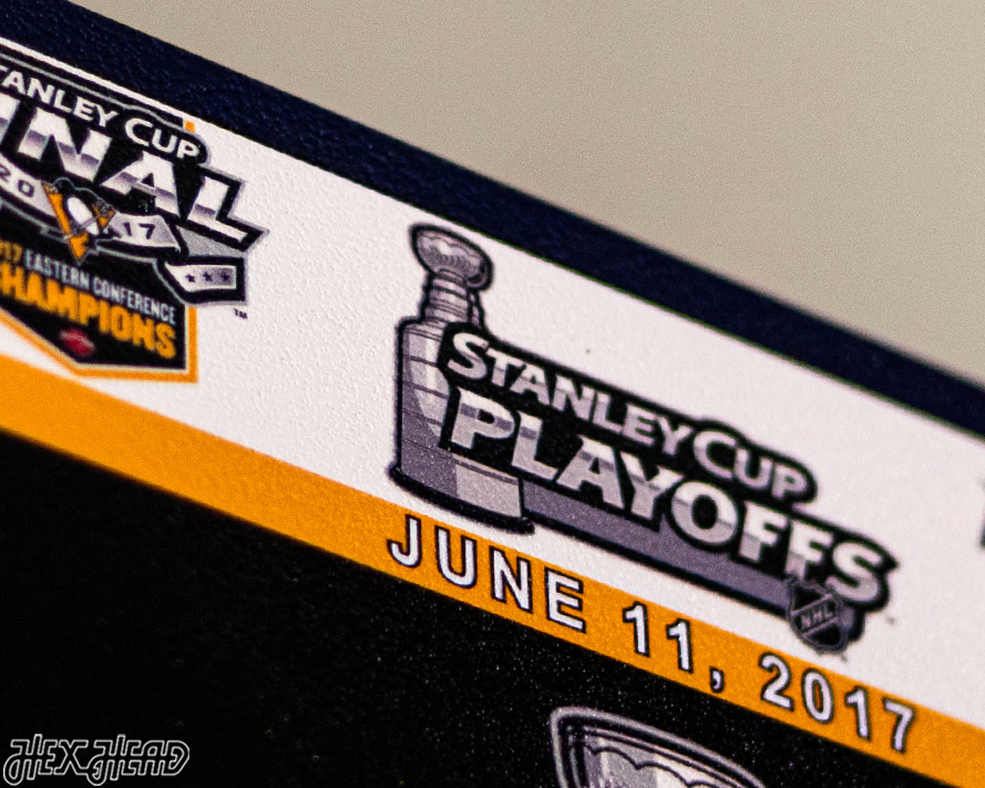 Pittsburgh Penguins 2017 Stanley Cup Ticket Stub Single Layer Metal Wall Art