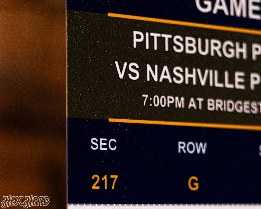 Pittsburgh Penguins 2017 Stanley Cup Ticket Stub Single Layer Metal Wall Art