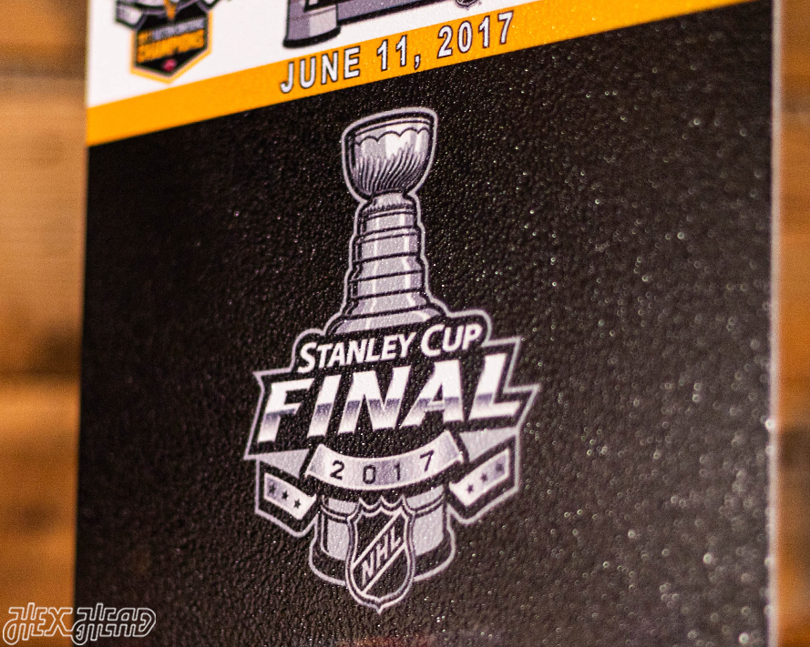 Pittsburgh Penguins 2017 Stanley Cup Ticket Stub Single Layer Metal Wall Art
