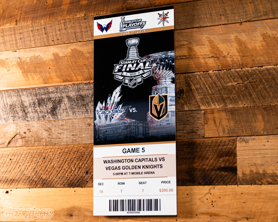Washington Capitals 2018 Stanley Cup Ticket Stub Single Layer Metal Wall Art