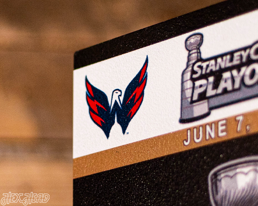 Washington Capitals 2018 Stanley Cup Ticket Stub Single Layer Metal Wall Art