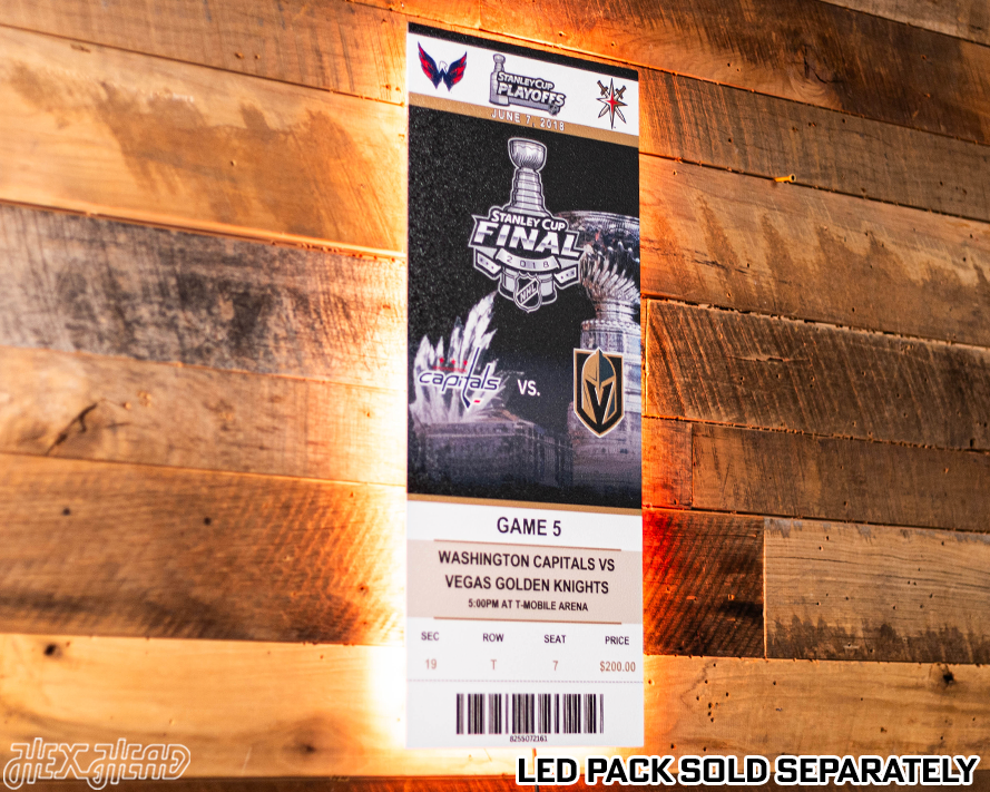 Washington Capitals 2018 Stanley Cup Ticket Stub Single Layer Metal Wall Art