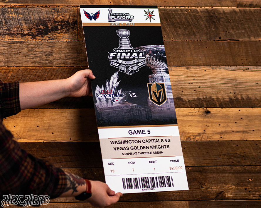 Washington Capitals 2018 Stanley Cup Ticket Stub Single Layer Metal Wall Art