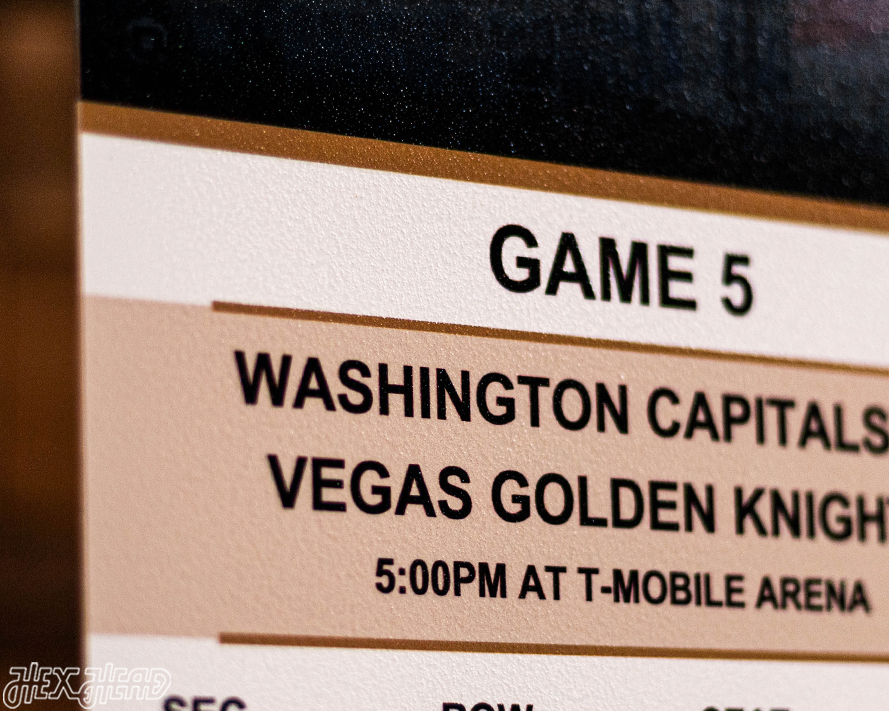 Washington Capitals 2018 Stanley Cup Ticket Stub Single Layer Metal Wall Art