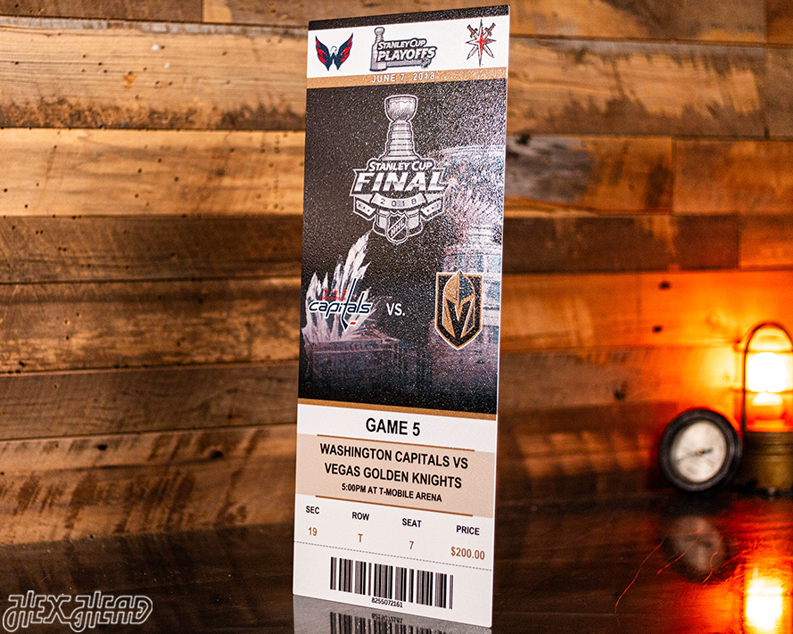 Washington Capitals 2018 Stanley Cup Ticket Stub Single Layer Metal Wall Art