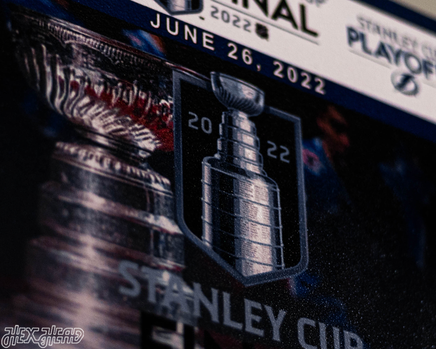 Colorado Avalanche 2022 Stanley Cup Ticket Stub Single Layer Metal Wall Art