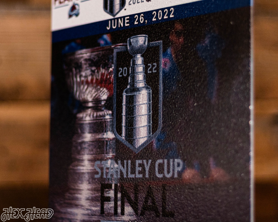 Colorado Avalanche 2022 Stanley Cup Ticket Stub Single Layer Metal Wall Art