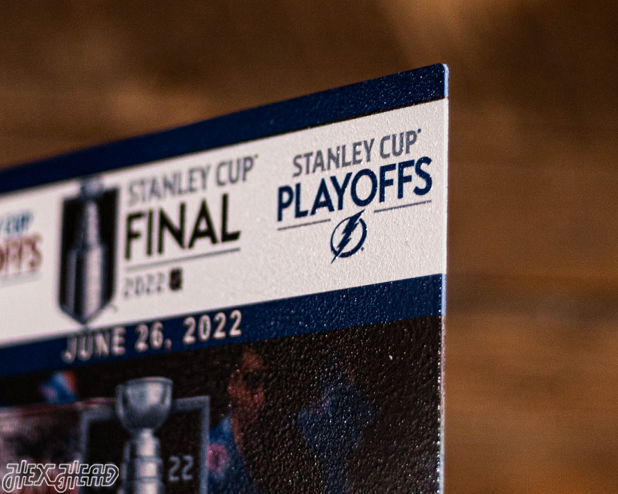 Colorado Avalanche 2022 Stanley Cup Ticket Stub Single Layer Metal Wall Art