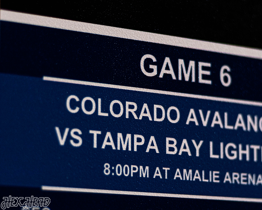 Colorado Avalanche 2022 Stanley Cup Ticket Stub Single Layer Metal Wall Art