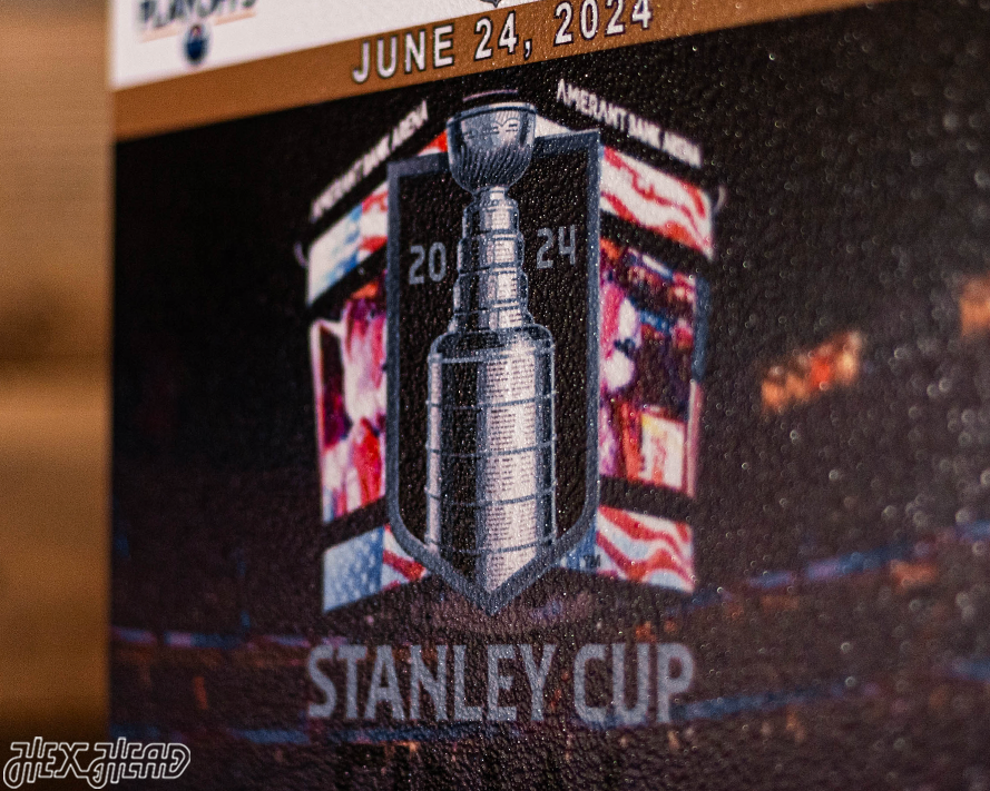 Florida Panthers 2024 Stanley Cup Ticket Stub Single Layer Metal Wall Art