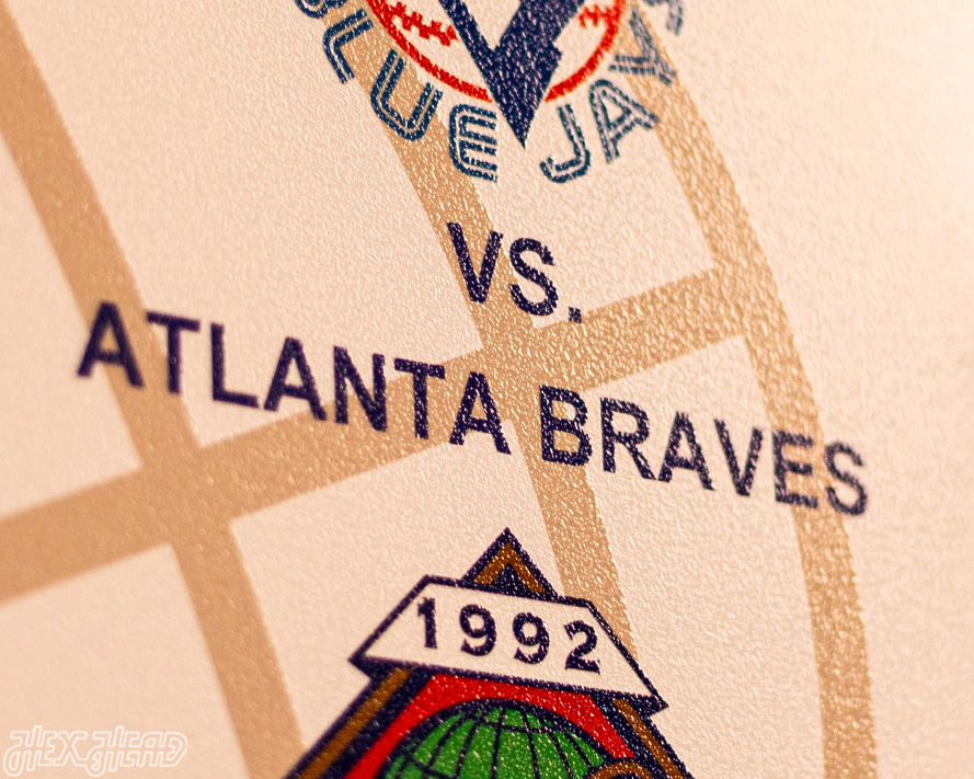 Toronto Blue Jays 1992 World Series Ticket Stub Single Layer Metal Wall Art