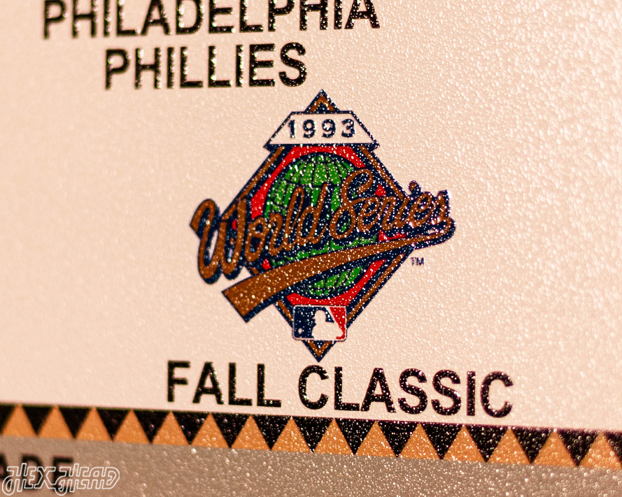 Toronto Blue Jays 1993 World Series Ticket Stub Single Layer Metal Wall Art