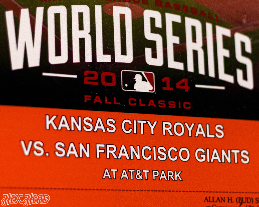 San Francisco Giants 2014 World Series Ticket Stub Single Layer Metal Wall Art