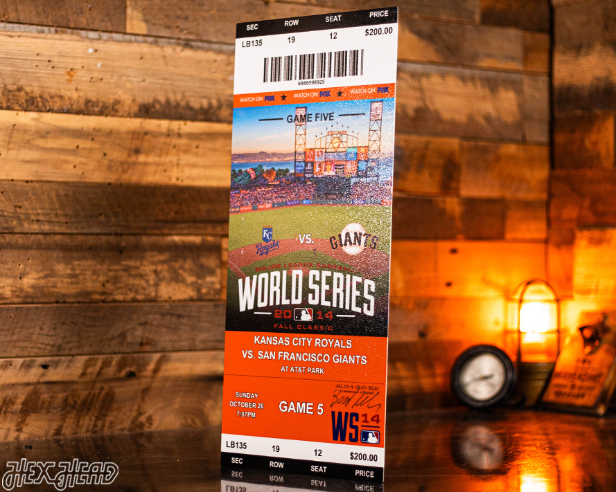 San Francisco Giants 2014 World Series Ticket Stub Single Layer Metal Wall Art