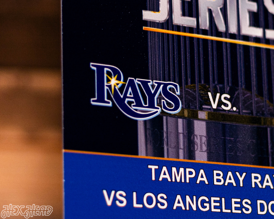 Los Angeles Dodgers 2020 World Series Ticket Stub Single Layer Metal Wall Art